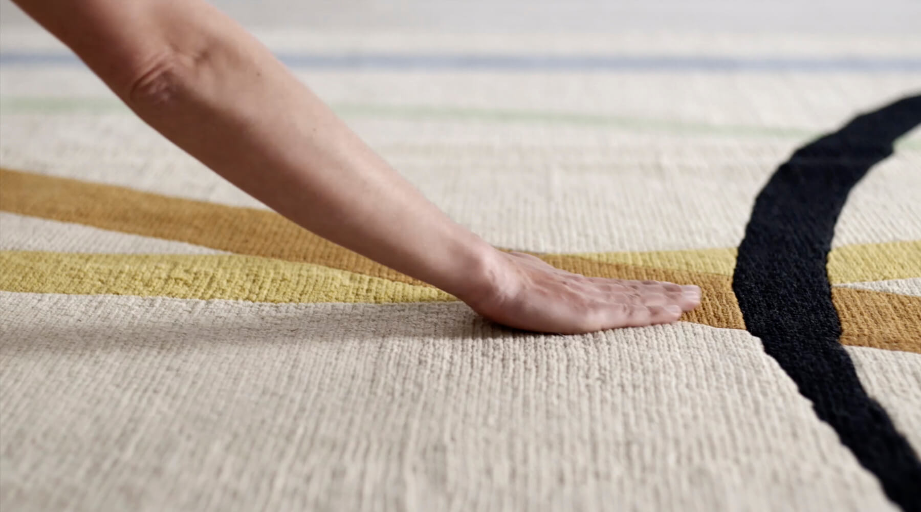 Letter carpet designed by Gio Ponti