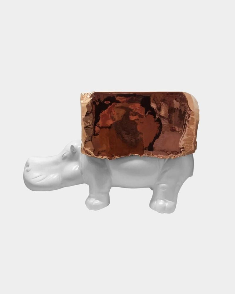 Wagon hippopotame en céramique 