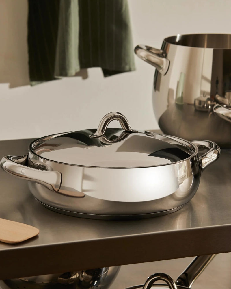 Mami low saucepan with two handles - Alessi