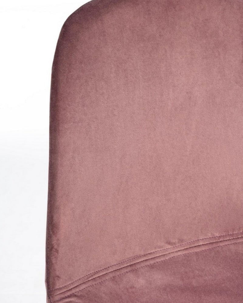 Irelia Pink Velvet Chair - Bizzotto