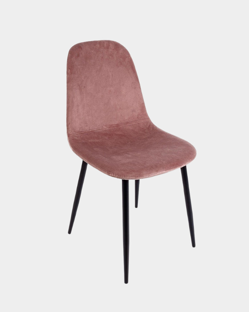 Irelia Pink Velvet Chair - Bizzotto