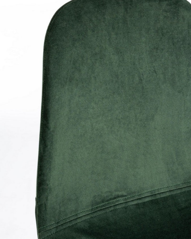 Irelia Dark Green Velvet Chair - Bizzotto
