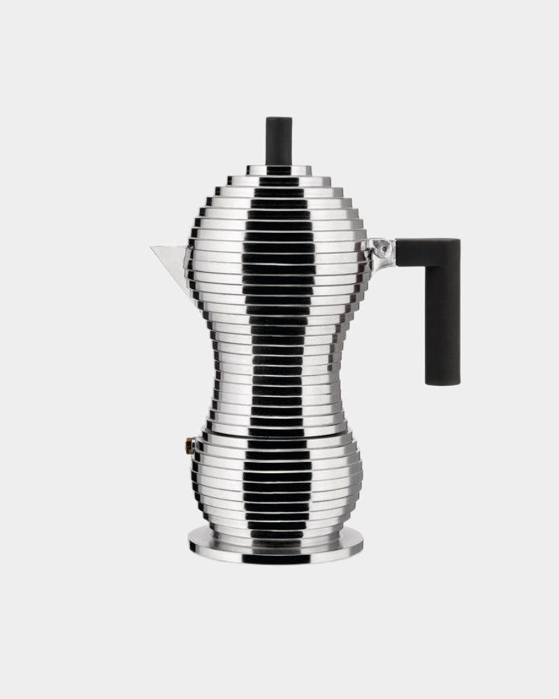 Caffettiera Pulcina, nera da Alessi 